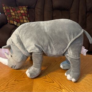IKEA Gray Plush Rhinoceros Stuffed Animal